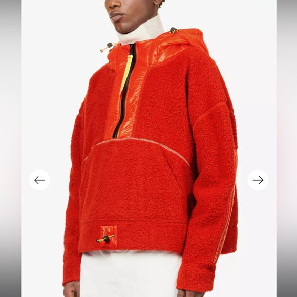 Red Canada Goose X Pyer Moss Throwback sweatshirt with yellow finishes - Picture 3 of 17